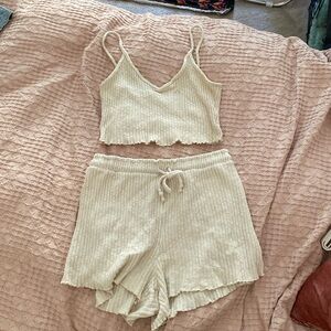 Lisa Says Gah Loungewear Set in Cream White